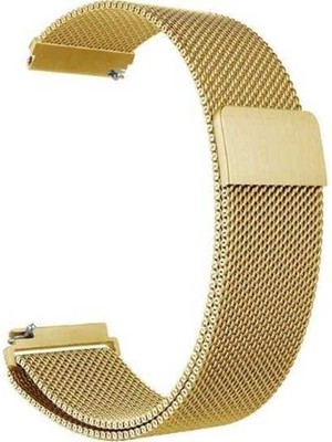  Apsuwa Huawei Watch Gt 2 Sport 42MM Uyumlu Kordon Metal Hasır Örgü Saat Kordonu 20/lm8-Gold