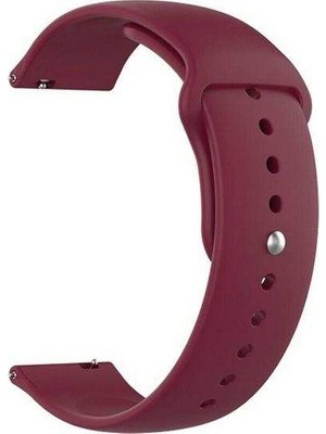  Apsuwa Huawei Watch Gt 2 Sport 42MM Uyumlu Kordon Mat Jel Silikon Saat Kordonu 20/qq-Mürdüm