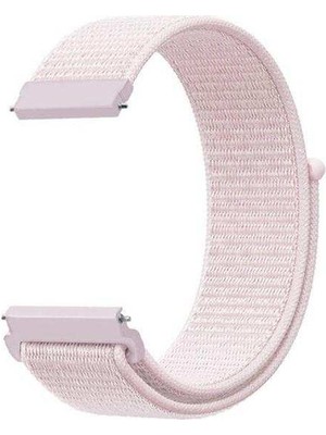  Apsuwa Polar Vantage M Uyumlu Kordon Cırtcırt Kumaş Saat Kordonu 22/K03--PEMBE