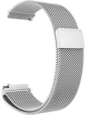  Apsuwa Samsung Galaxy Watch 3 41MM Uyumlu Kordon Lüx Metal Hasır Örgü Saat Kordonu 20/K12-GÜMÜŞ