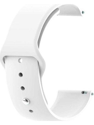  Apsuwa Xiaomi Mi Watch Uyumlu Kordon Mat Jel Silikon Saat Kordonu 22/qq--Beyaz