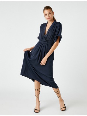 Koton Anvelop Uzun Elbise Kısa Kollu