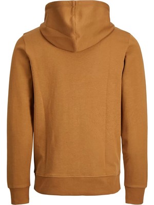 Jack & Jones 12181901 Kapsonlu Fermuarli Erkek Sweat - Taba