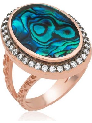 Gumush Gümüş Okyanus Sedef Bayan Yüzük