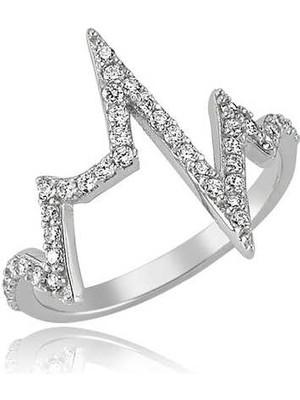 Gumush Gümüş Kalp Ritmi Bayan Yüzük