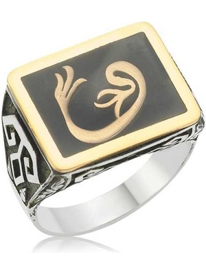 Gumush Gümüş Lale Vav Erkek Yüzük