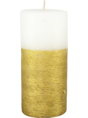 Missi Altın Taramalı 7X15 cm Mum