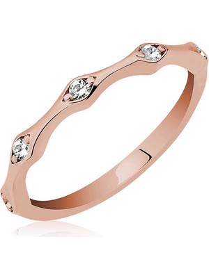 Gumush Gümüş Rose Beştaş Mekik Bayan Yüzük