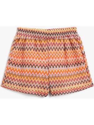 Koton Etnik Desenli Mini Şort