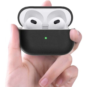 Nezih Case Apple Airpods 3. Nesil Uyumlu Shockproof Original Leather Protective Anti-Knock Cover