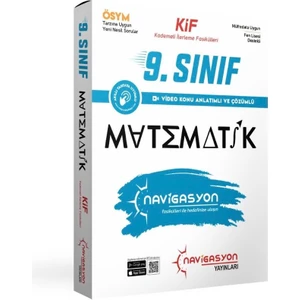 Navigasyon Yayınları 9. Sınıf Kif Matematik Seti (Yeni Müfredata Uygun)