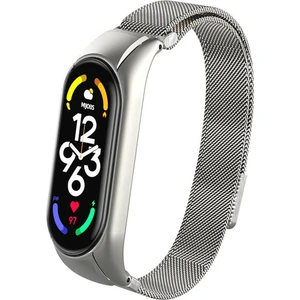 Xiaomi Mi Band 6 Mi Band 5 Kordon Metal Hasır