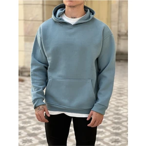Oversize Kapişonlu 3 Iplik  Pamuk Sweatshirt