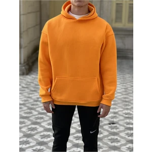 Oversize Kapişonlu 3 Iplik  Pamuk Sweatshirt