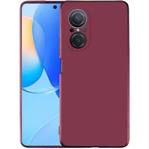  Apsuwa Huawei  Nova 9 Se Kılıf Mat Kamera Korumalı Soft Premier Silikon+Nano Glass Mürdüm