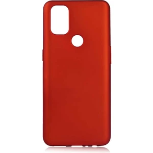  Apsuwa Oneplus  Nord N10 5g Kılıf Mat Soft Premier Silikon Kırmızı