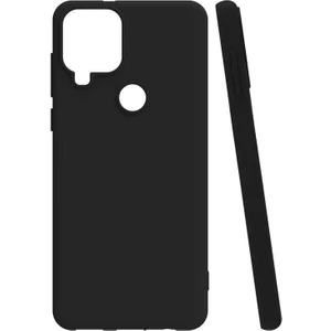  Apsuwa Realme  C15 Kılıf Korumalı Mat Soft Premier Silikon+Nano Glass Siyah