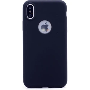 Apple iPhone x Kılıf Premier Silikon Kılıf Mat Kılıf Siyah