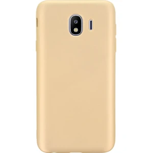  Apsuwa Samsung  Galaxy J4 Kılıf Premier Silikon Ipeksi Dokunuş Gold