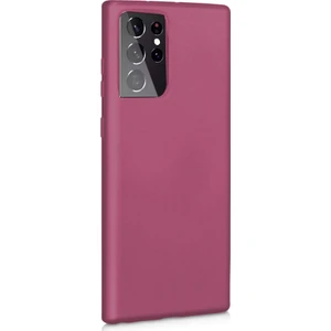  Apsuwa Samsung  Galaxy S21 Ultra 5g Kılıf Mat Soft Premier Silikon Mürdüm