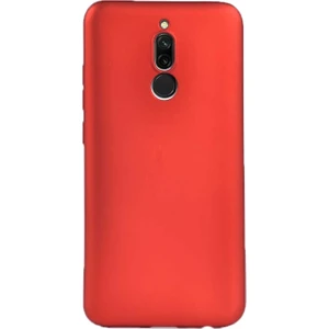 Apsuwa Xiaomi  Redmi 8 Kılıf Premier Silikon Esnek Koruma+Nano Glass Kırmızı