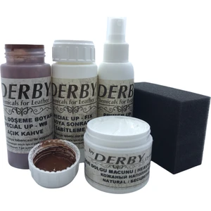 Deri Direksiyon Deri Döşeme Boyası 5'li Set Standart Renkler