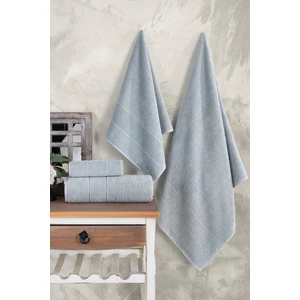 Zeynep Tekstil Royal 50 x 90 - 70 x 140 cm 4'lü  Banyo Havlu Seti, %100 Pamuklu Havlu Takımı