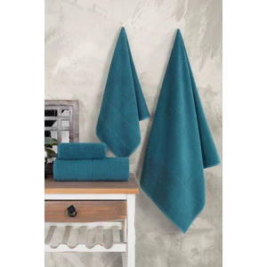 Zeynep Tekstil Royality 50 x 90 - 70 x 140 cm 4'lü  Banyo Havlu Seti, %100 Pamuklu Havlu Takımı