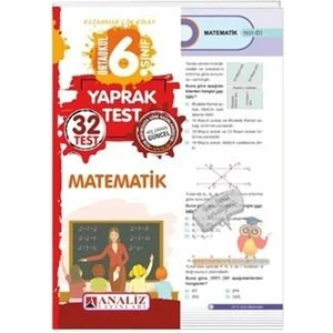 Analiz Yayınları 6.Sınıf Matematik Kurumsal Yaprak Test