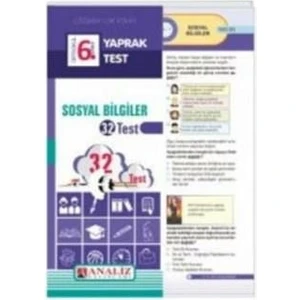 Analiz Yayınları 6.Sınıf Sosyal Bilgiler Kurumsal Yaprak Test