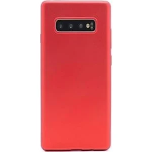Apsuwa Samsung  Galaxy S10 Plus Kılıf Premier Silikon Esnek Arka Koruma Kırmızı