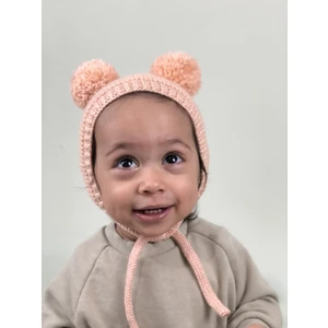 Dery Baby Ponponlu Unıseks Bebek Örgü Bone Bere