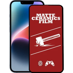 Caseart Apple iPhone 14 Plus Tam Kaplayan Mat Seramik Nano Esnek Ekran Koruyucu Cam