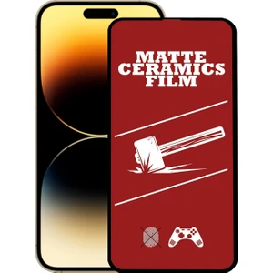 Caseart Apple iPhone 14 Pro Tam Kaplayan Mat Seramik Nano Esnek Ekran Koruyucu Cam