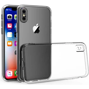 Caseart Apple iPhone Xs Max Kılıf Kamera Koruma Lüx Silikon Şeffaf Kapak