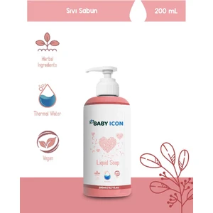 Baby Icon Parfümsüz Doğal Çilek Kokulu Sıvı Sabun 200 ml