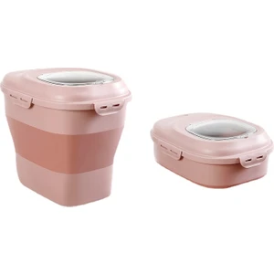 Kedi Maması Saklama Kovası Katlanabilir ve Saklaması Kolay Kedi Mama Kabı (Yurt Dışından)