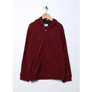 U.S. Polo Assn.  Düz Erkek Çocuk Kırmızı Sweatshirt JAXSK022