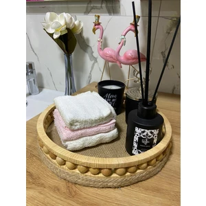 Aura Design Ahşap Tasarım Banyo Sepeti Çap 24 cm