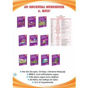 Metafor 2. Sınıf On Maceralı Matematik(10 Kitap)