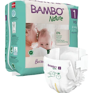 Bambo Nature No:1 Ekolojik Bebek Bezi 2-5 kg 22'li