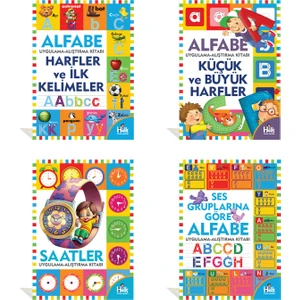 Eğlenceli Alfabe Seti (4 Kitap Takım)