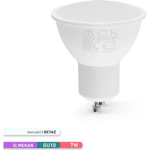 7W Difizörlü LED Ampul 6500K Beyaz GU10