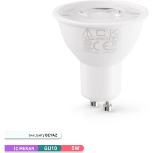 5W Reflektörlü LED Ampul 6500K Beyaz GU10