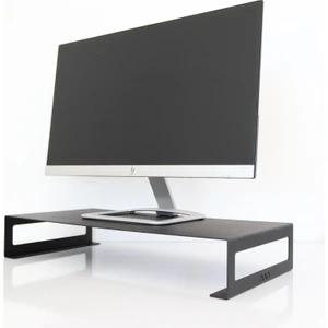 Monitör Standı - Laptop Standı - Monitör Yükseltici - Metal - Siyah - SMS1BL