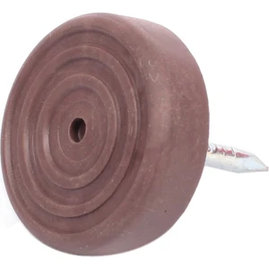 Çivili Masa Sandalye Koltuk Zemin Koruyucu Yumuşak Plastik Kaydırmaz Kahverengi 20 Adet  24 mm