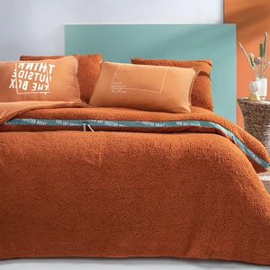 Bedding Coverme Box Tek Kişilik Battaniye Nevresim Takımı - Kiremit