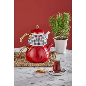 N3248 Berry Emaye Çaydanlık Takımı-Kazayağı