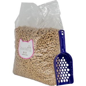Tanışma Paketi (10 Litre Topaklanan Doğal Çam Peleti Kedi Kumu ve 1 Adet Kürek)