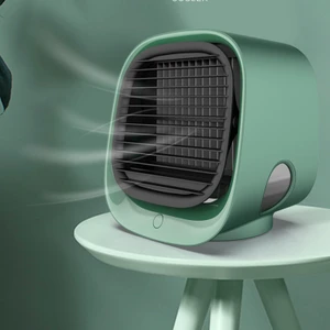 USB Mini Hava Soğutucu Soğuk Fan Klima Fanı Gece Işığı Nemlendirme Masaüstü Hava Soğutucu (Yurt Dışından)